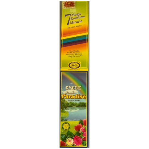 7 magic rainbow colored incense sticks